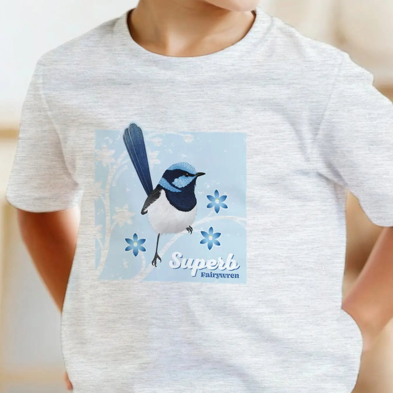 Superb Fairywren Kids TShirt Wattletail