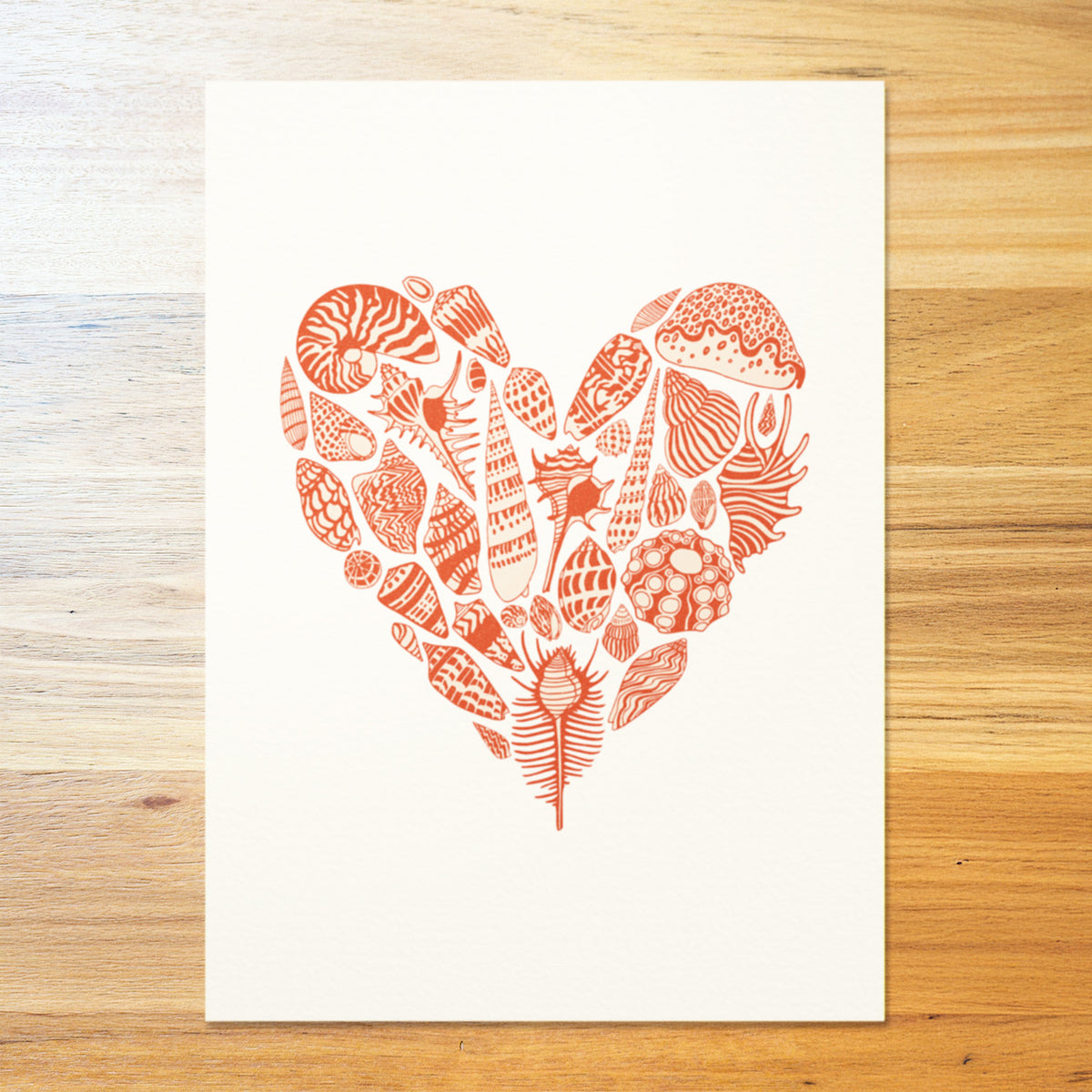 Shell Heart Poster