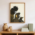 Australian Birds Red-tailed, Yellow-tailed Black Cockatoo, Regent Honeyeater Poster Wattletail