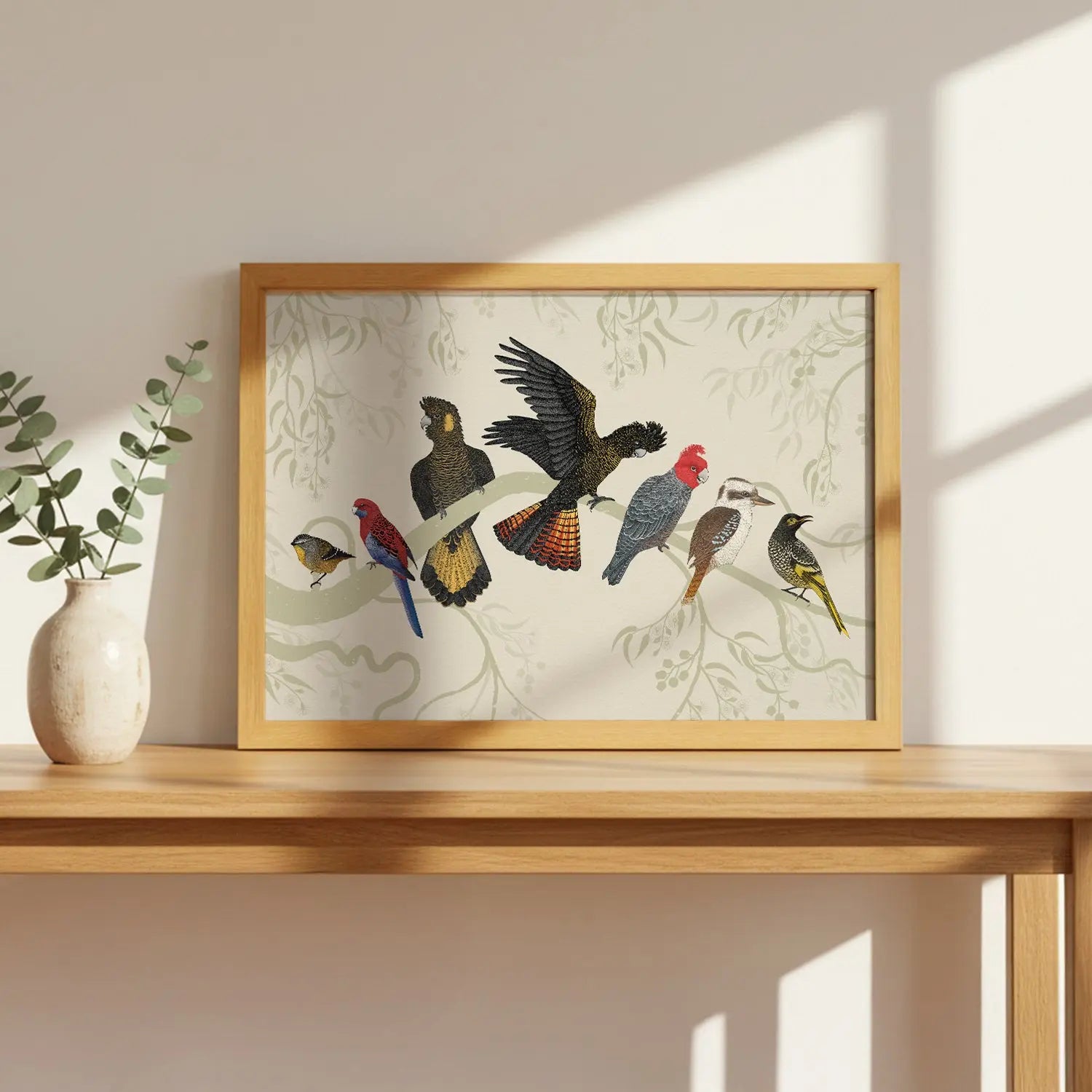 Australian Birds on Gumtree Poster Wattletail