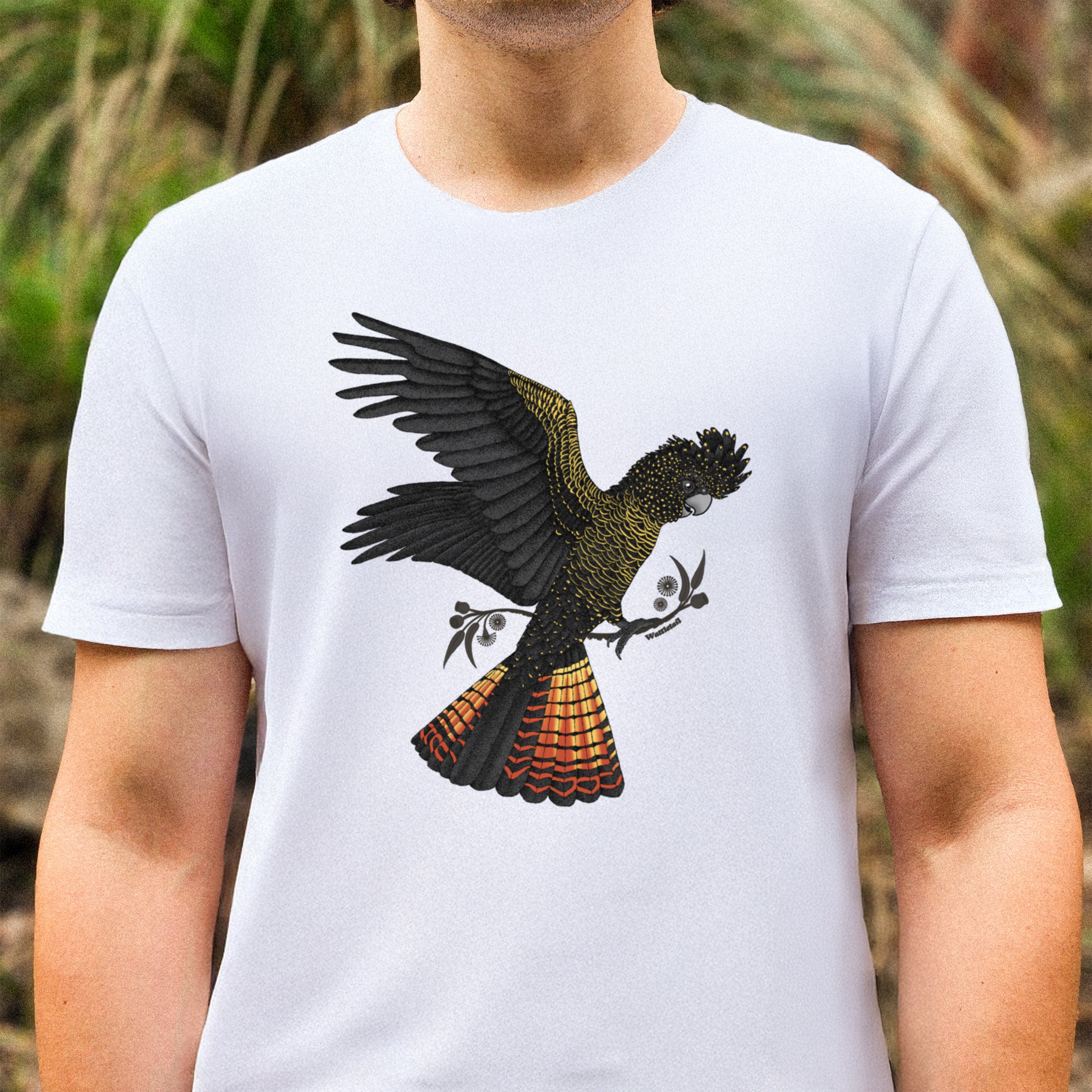 Red-tailed Black Cockatoo Graphic Tee Wattletail