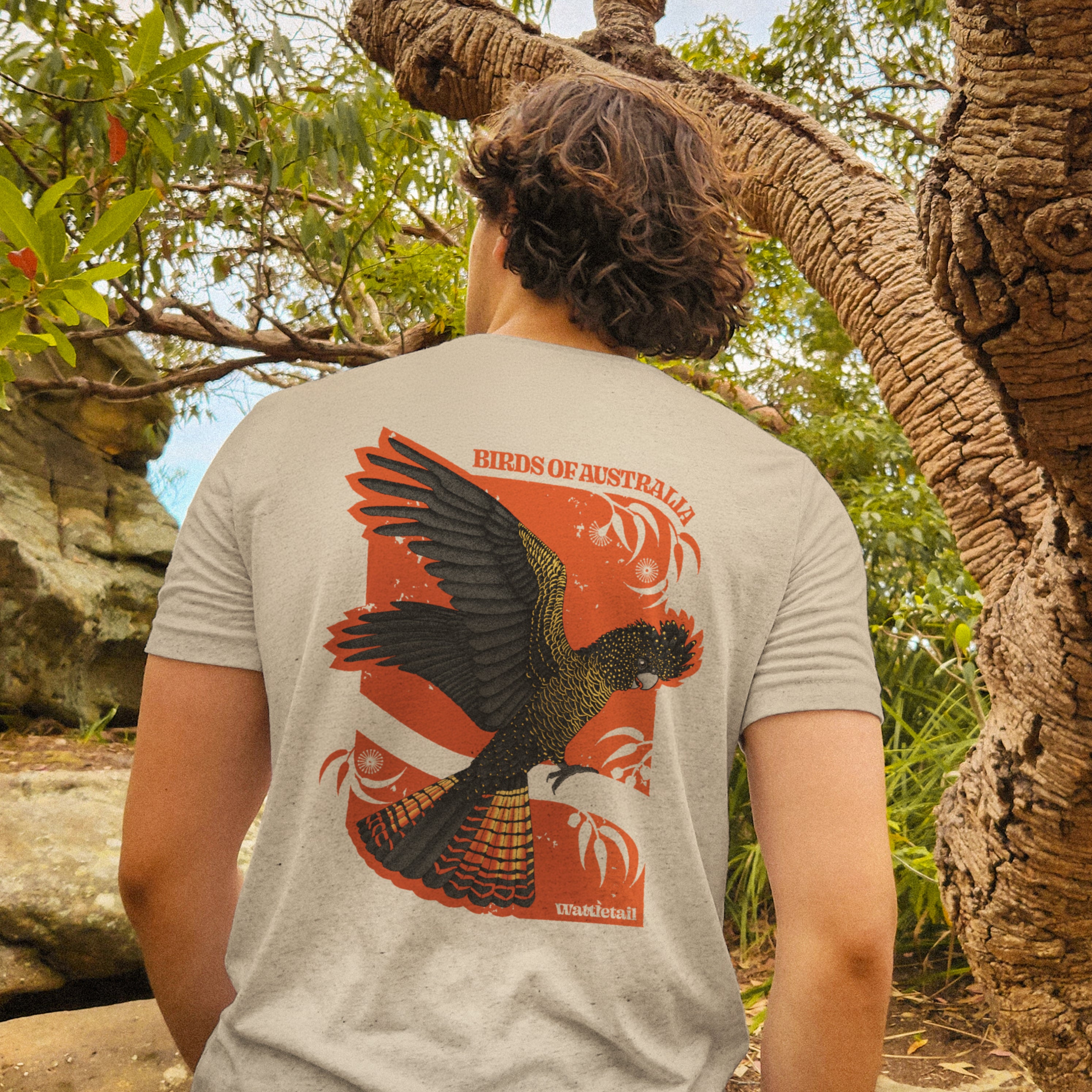 Red-tailed Black Cockatoo Graphic Tee Wattletail