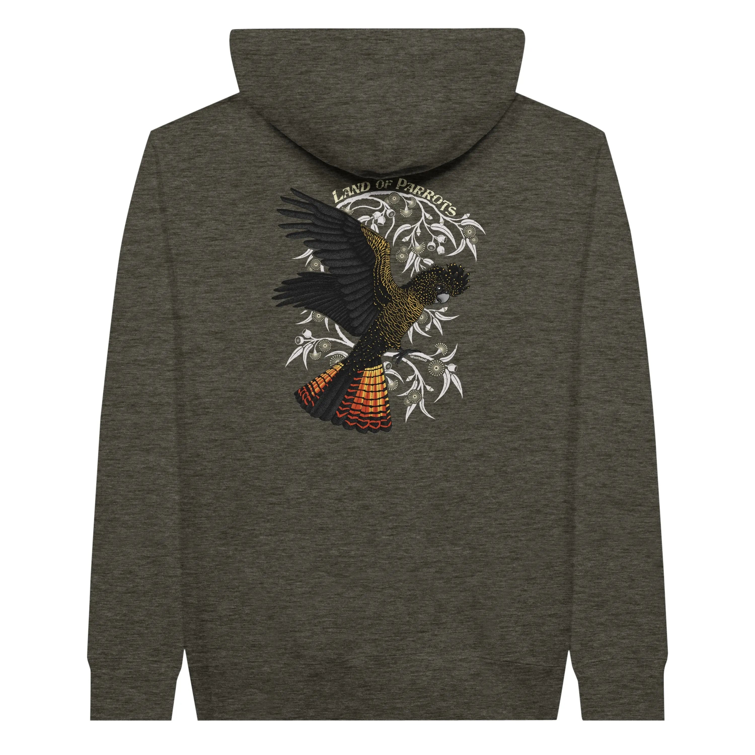Red-Tailed Black Cockatoo Unisex Pullover Hoodie Wattletail