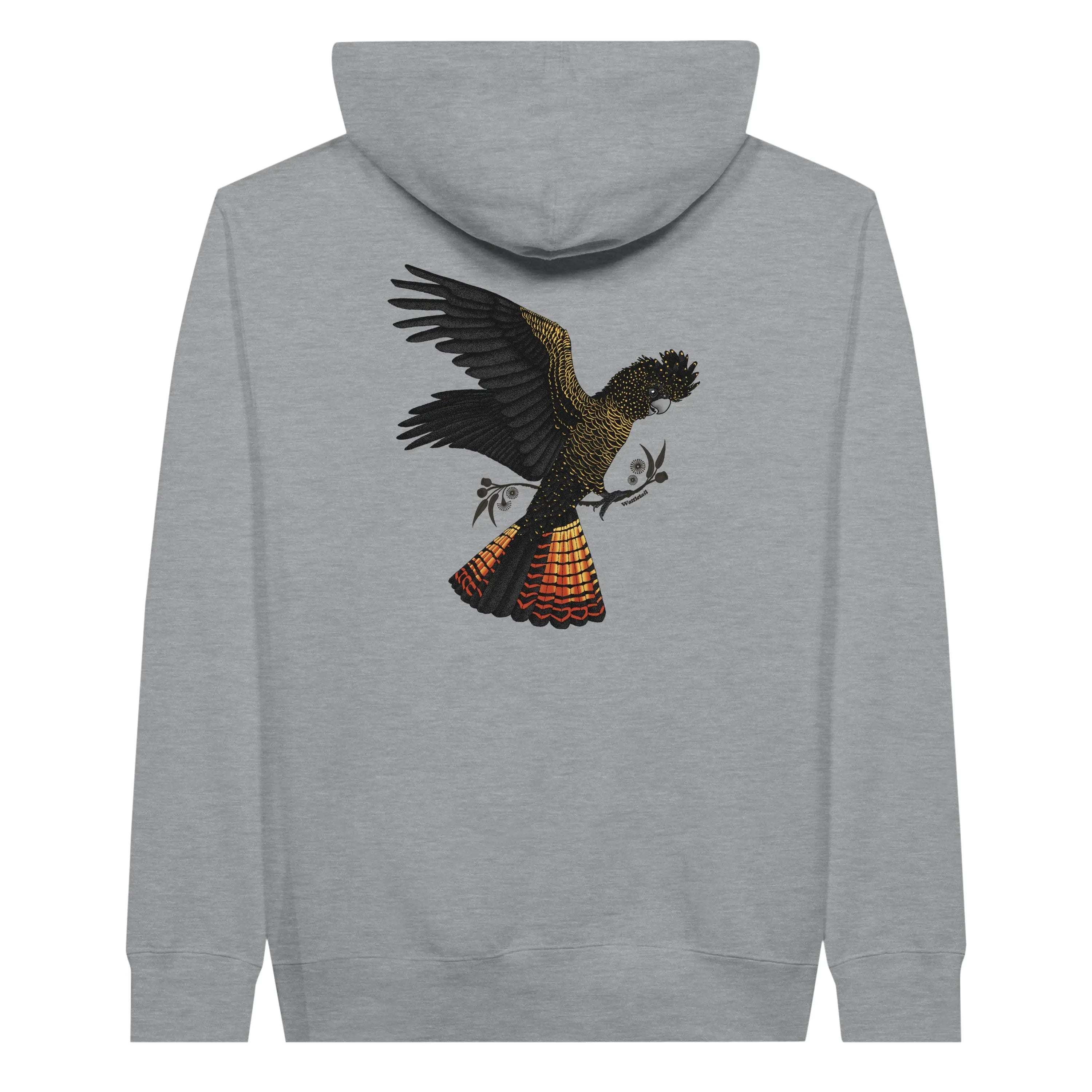Red Tailed Black Cockatoo Unisex Pullover Hoodie Wattletail