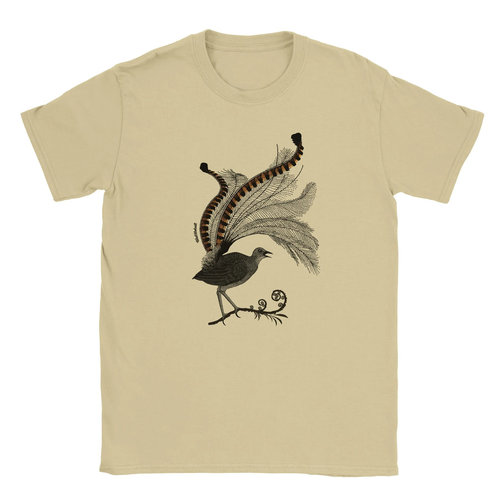 Superb Lyrebird Front Unisex Graphic Tee Wattletail