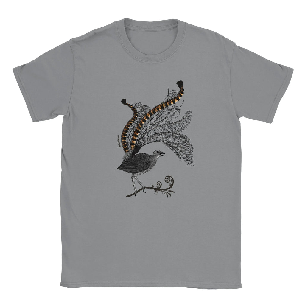 Superb Lyrebird Front Unisex Graphic Tee Wattletail
