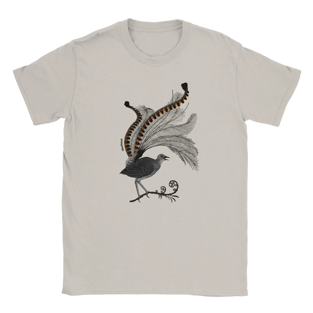 Superb Lyrebird Front Unisex Graphic Tee Wattletail