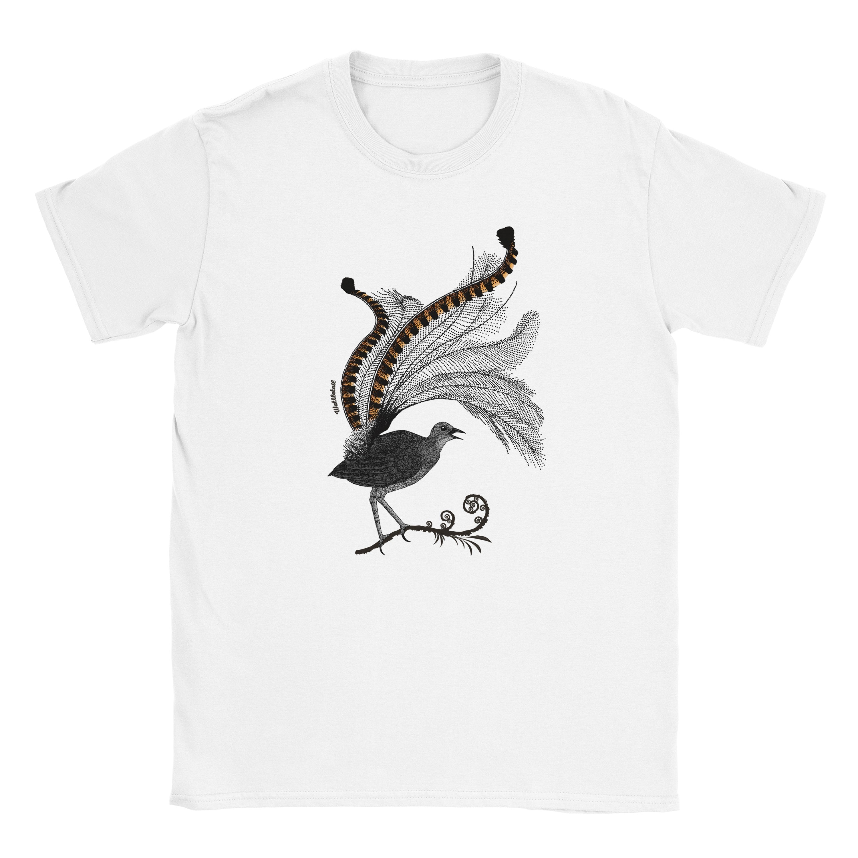 Superb Lyrebird Front Unisex Graphic Tee Wattletail