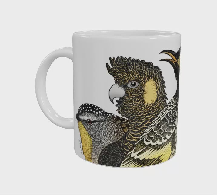 Australian Birds Songbirds, Parrots, Raptors 11oz Ceramic Mug