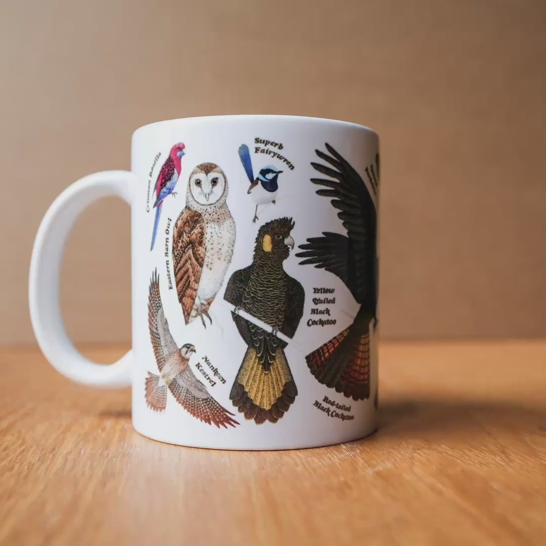 Australian Birds White 11oz Ceramic Mug